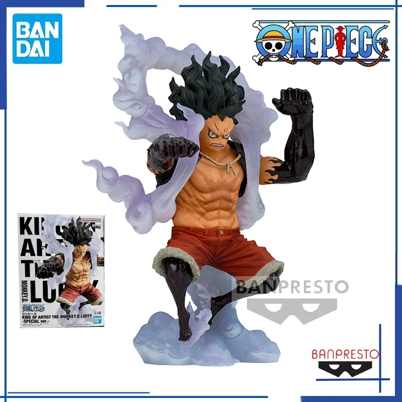 Bandai Banpresto One Piece King of Artist KOA Monkey D Luffy Gear 4 Wano Country Boundman Snakeman PVC Toy Gifts Anime Figure