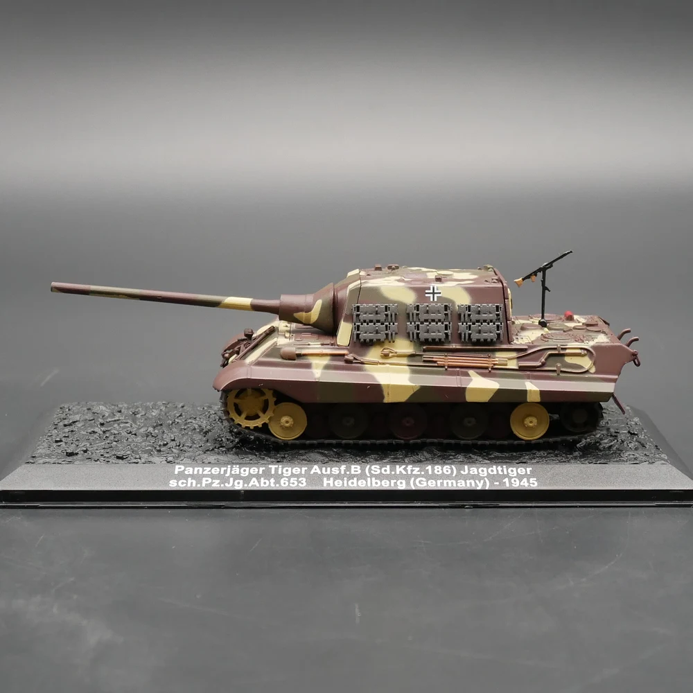 Ixo 1:72 wwiiミリタリーモデルタンク装甲車両パンツェルジャータイガーausf.b sd.kfz.186 jagdtiger 1945