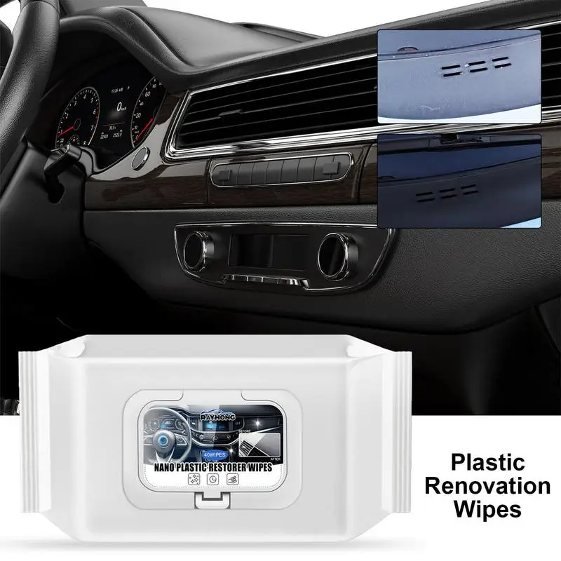 

Car Interior Wipes Automobile 40pcs Waterless Cleaning Dashboard Wipes Comfortable Multipurpose Cleaning Wipes for vehicles