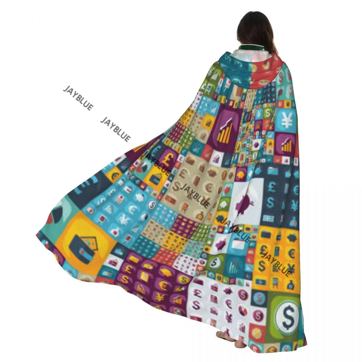 

Плащ для взрослых, накидка с капюшоном, коллекция теней, деловые значки, средневековый костюм, ведьма, Викка, вампир, эльф, Пурим, карнавальная вечеринка