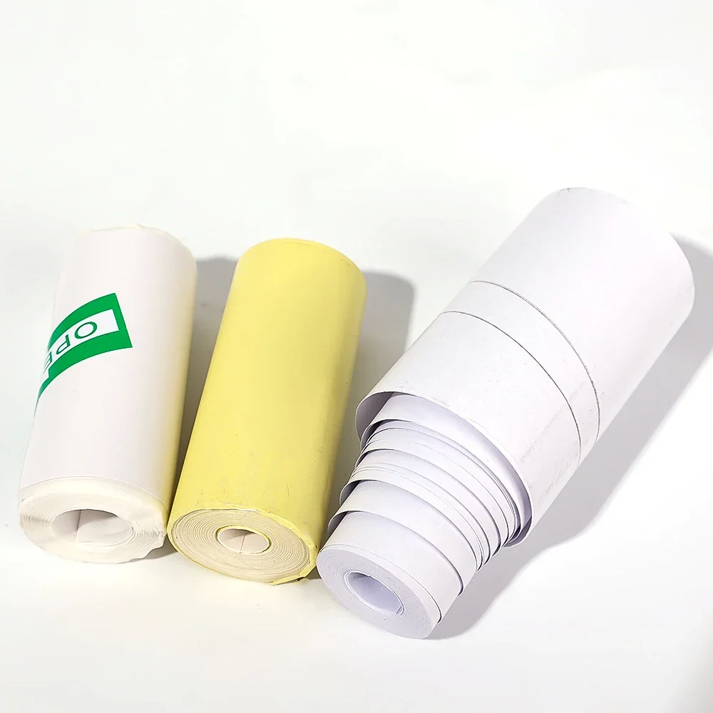 1/5Rolls Mini Label Thermal Printing Paper for 57*25mm Wrong Question Printer Replacement Print Papers Stickers Accessories