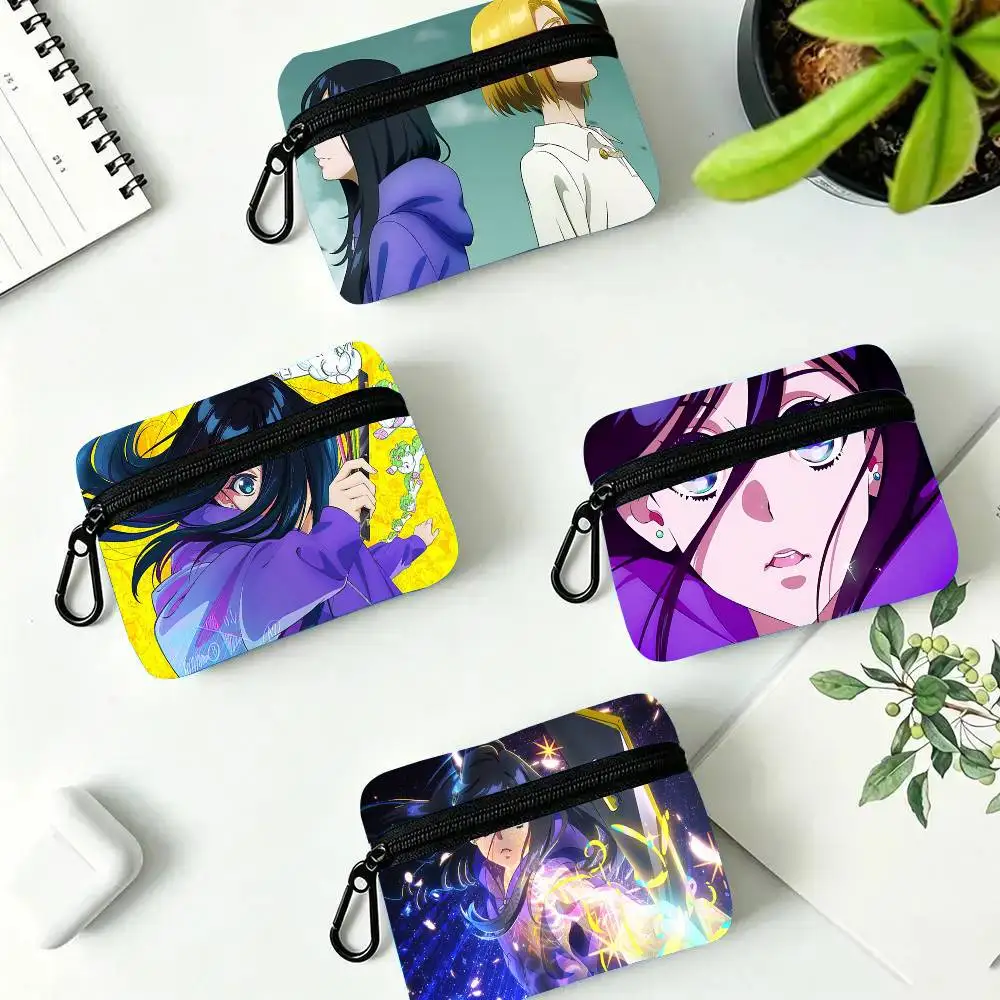 Anime Z-Zenshu Oxford Fabric Wallet With Zipper Hanging Multifunctional Bag For Credit Cards Keys Coins