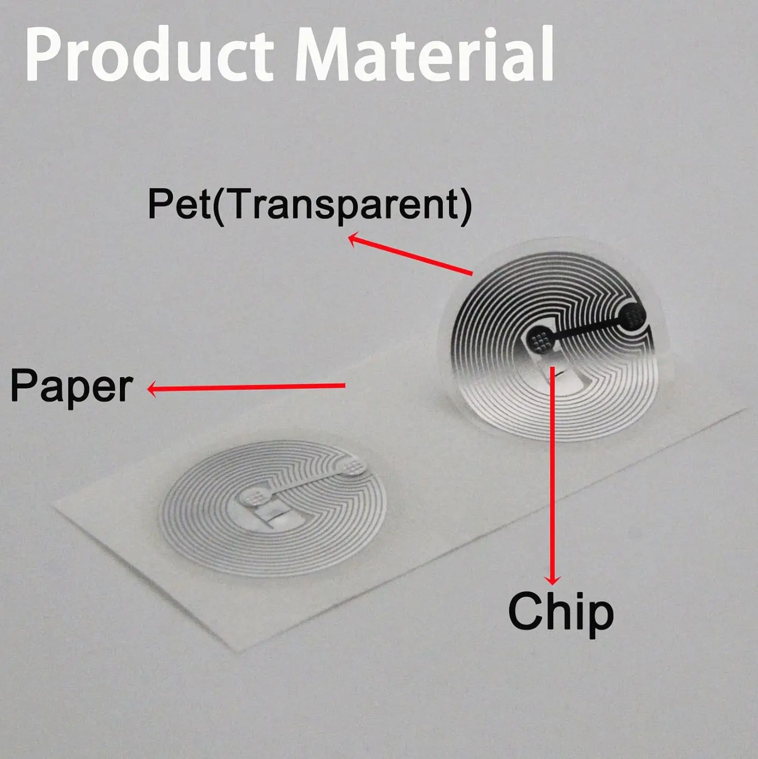 Imagem -02 - Auto-adesivo Nfc Tag Etiqueta Etiqueta Tag Emblema Token Patrol Ntag216 888 Bytes 1356 Mhz Iso14443a 30 Pcs 40 Pcs