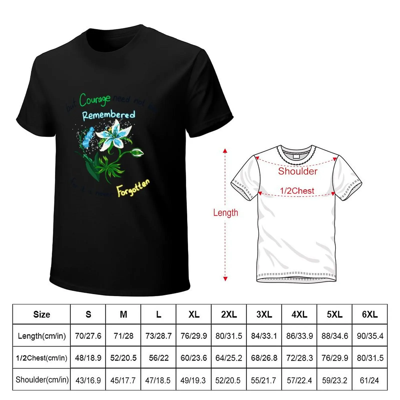 Courage Need Not Be Remembered T-Shirt Lightweight Running T-Shirt