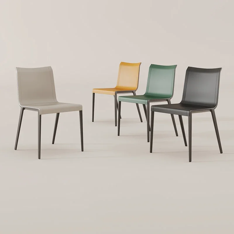 Medieval Simple Modern Designer Sillas Plegables Premium Tea #L Dining Chair Italian Minimalist Light Luxury Premium Chairs