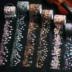 JIANWU 40mm*200cm Light Surround Series Vintage Lighting Landscaping Material Collage PET Tape Creative DIY Journal Stationery