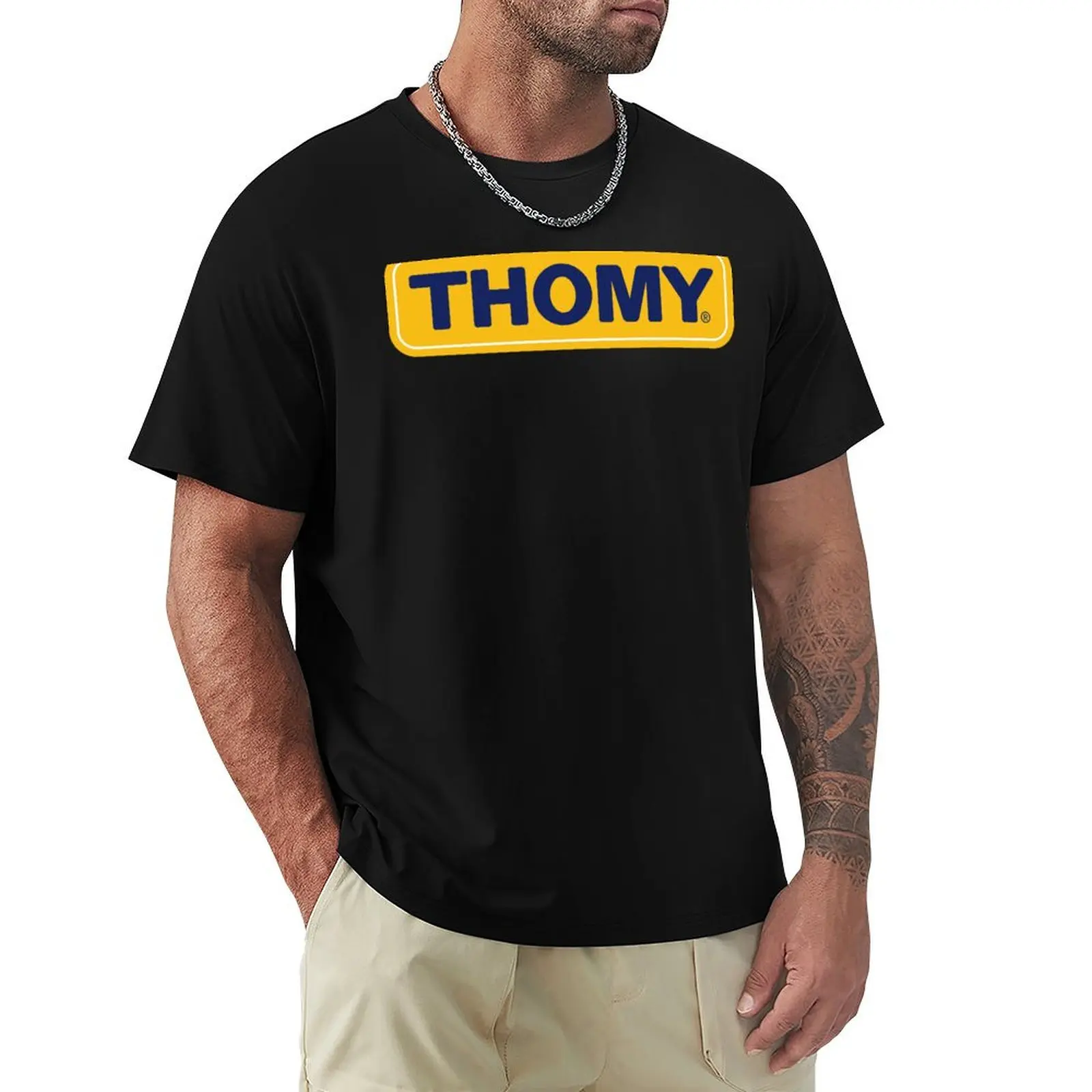 Thomy mayonnaise mustard T-Shirt Trendy Casual Short Sleeve Shirt