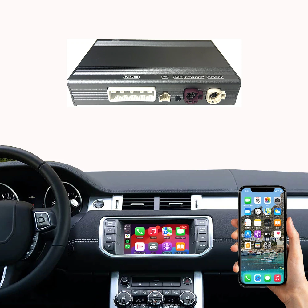 MMI Wireless Carplay Smart Box for Evoque Discover Sport Discover 4 XF F-type Android Auto