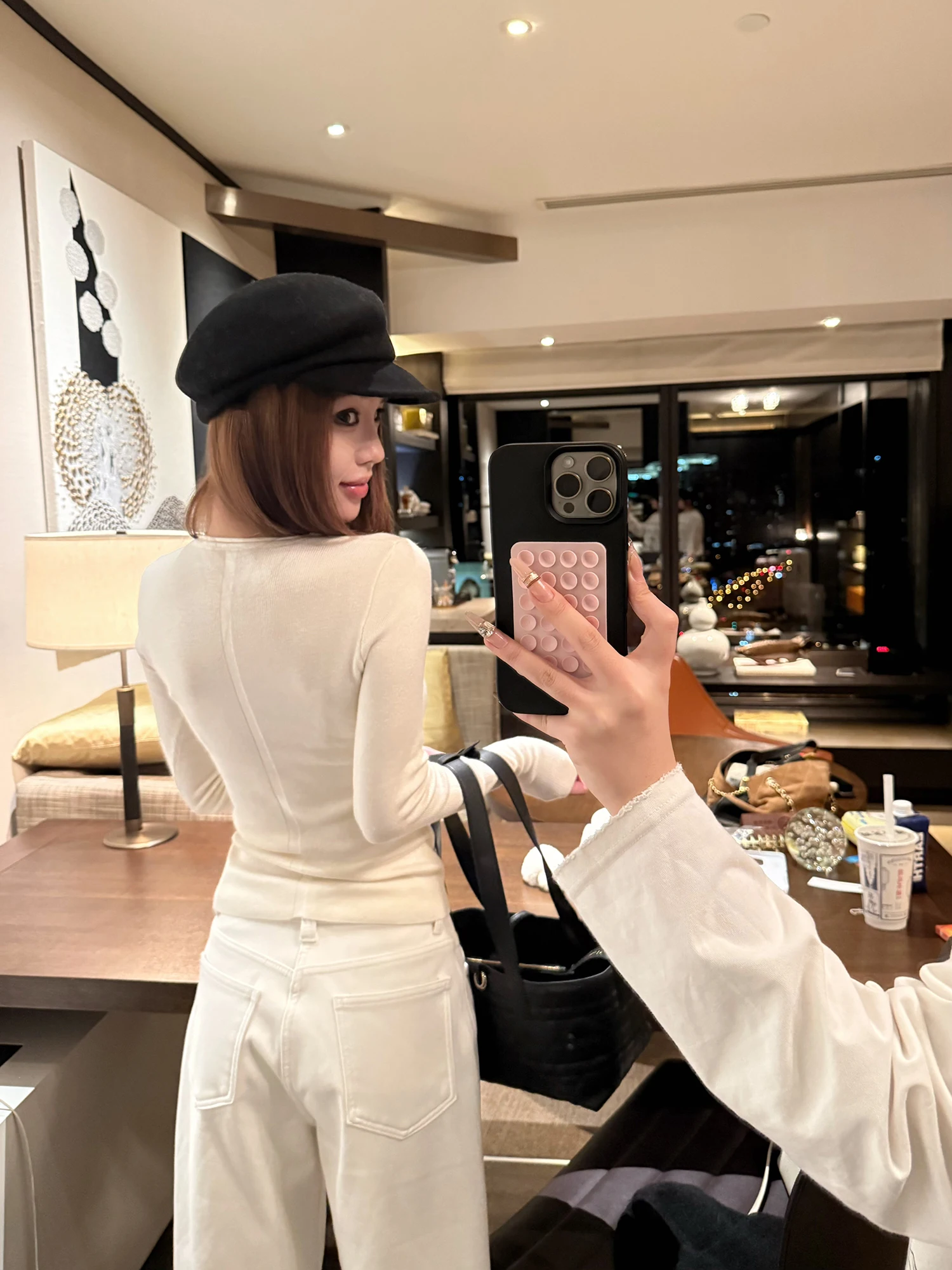 

Uuyeii Thiened Long Sve round Ne Wool Base irt Women's Autumn Winter Slim Fit Inner Wear Fce Lined Knitted Top