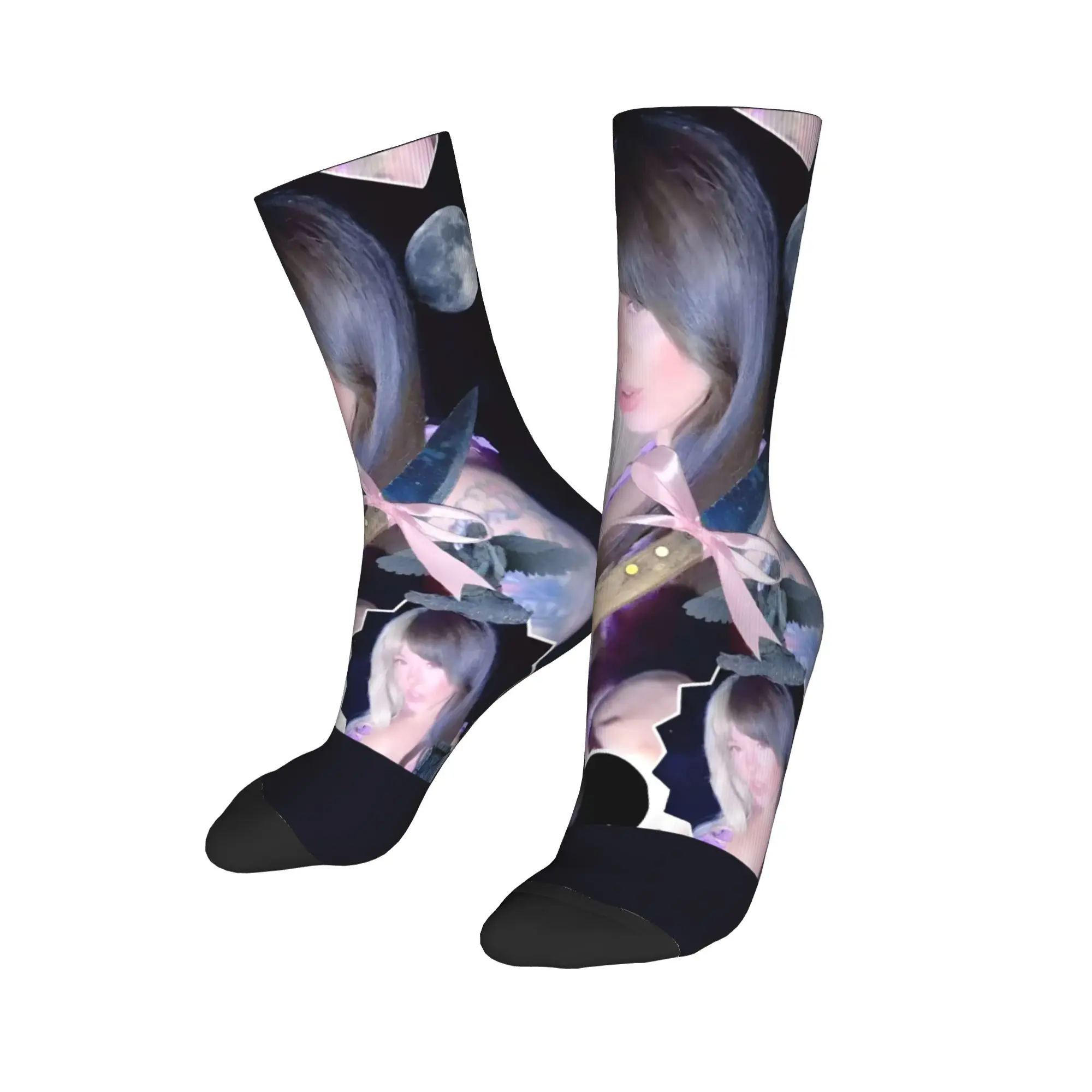 メラニー・マルティネス柄靴下グラフィックストッキングノンスリップ女性男性靴下ソフト秋レトロ登山靴下