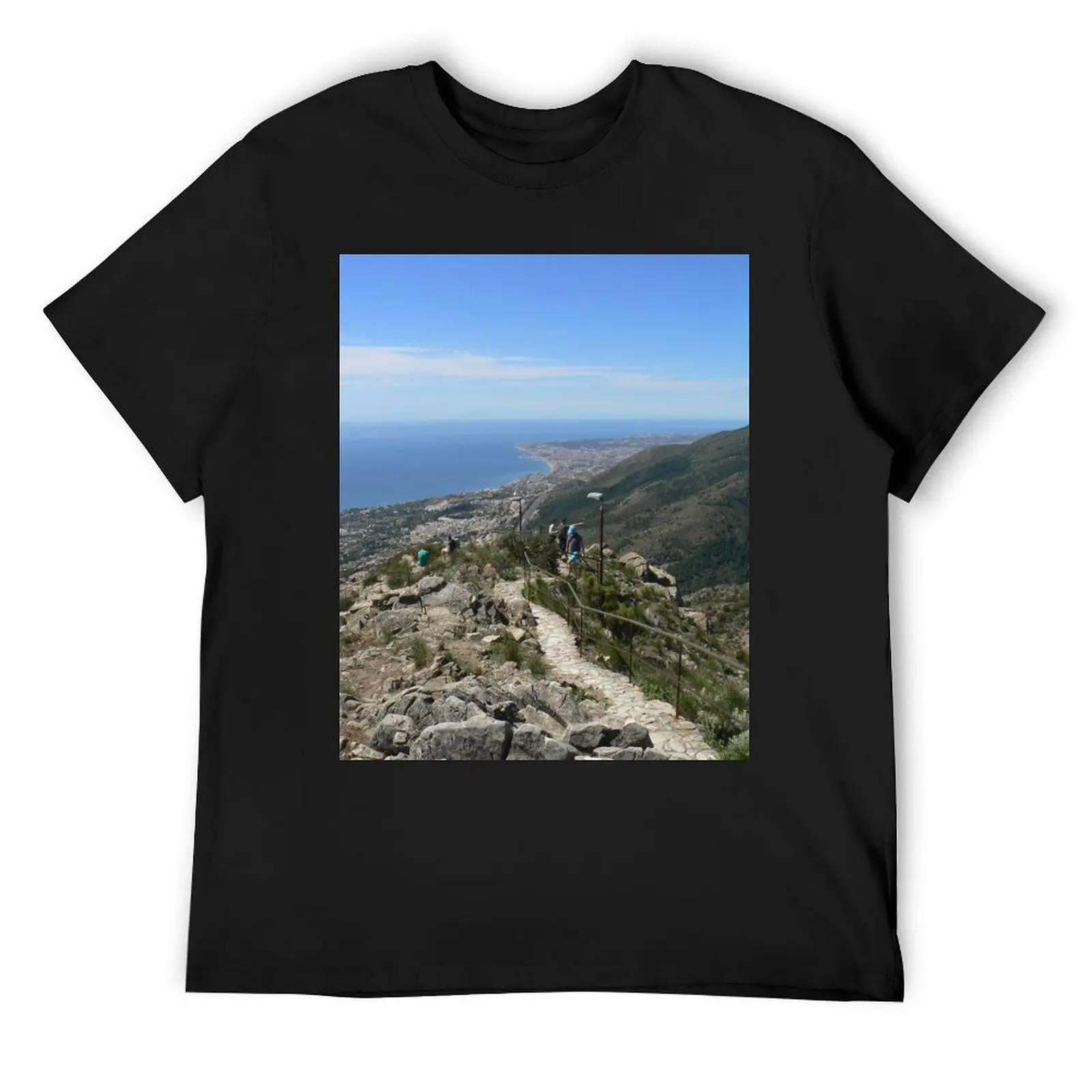 

Mount Calamorro View South Benalmadena T-Shirt sublime Short sleeve tee shirts graphic tee baggy shirts clothing for men