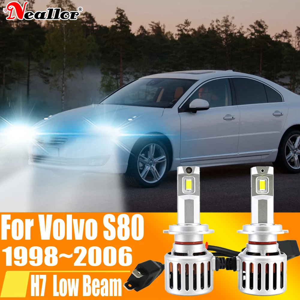 

2 шт., Автомобильные светодиодные лампы H7, 6000 К, 12 В, 55 Вт