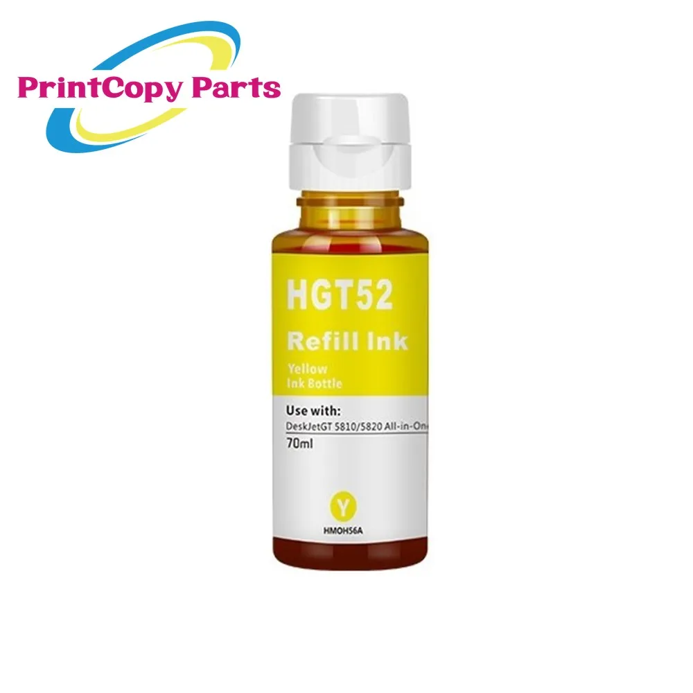 4 Bottle GT51 52 53 Improved Refill Ink for HP Smart Tank 450 455 500 510 515 516 519 530 559 570 610 615 651 70ML/Bottle