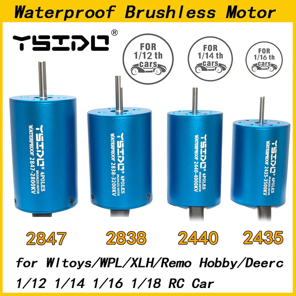 YSIDO 2435 2440 2838 2847 ブラシレスモーター 35A 45A ESC Wltoys 用