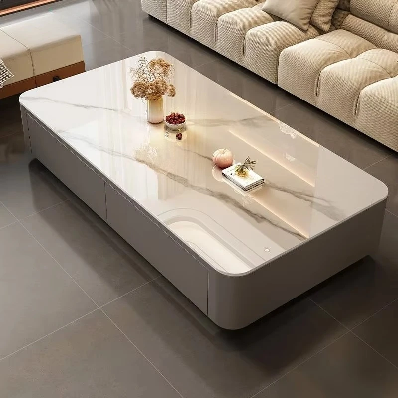 Modern Luxury Design Living Room Furniture Storage Center Coffee Table for Home Villa