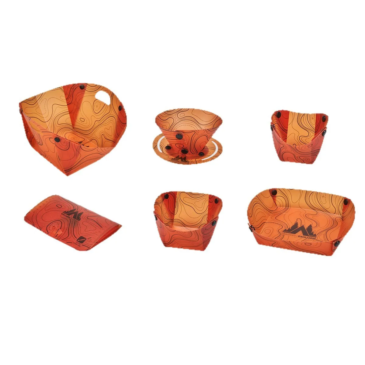 أدوات مائدة قابلة للطي خفيفة للغاية للاستخدام الخارجي، طبق محمول، فلتر قهوة، كوب ماء، مجموعة أدوات مائدة متعددة الأغراض