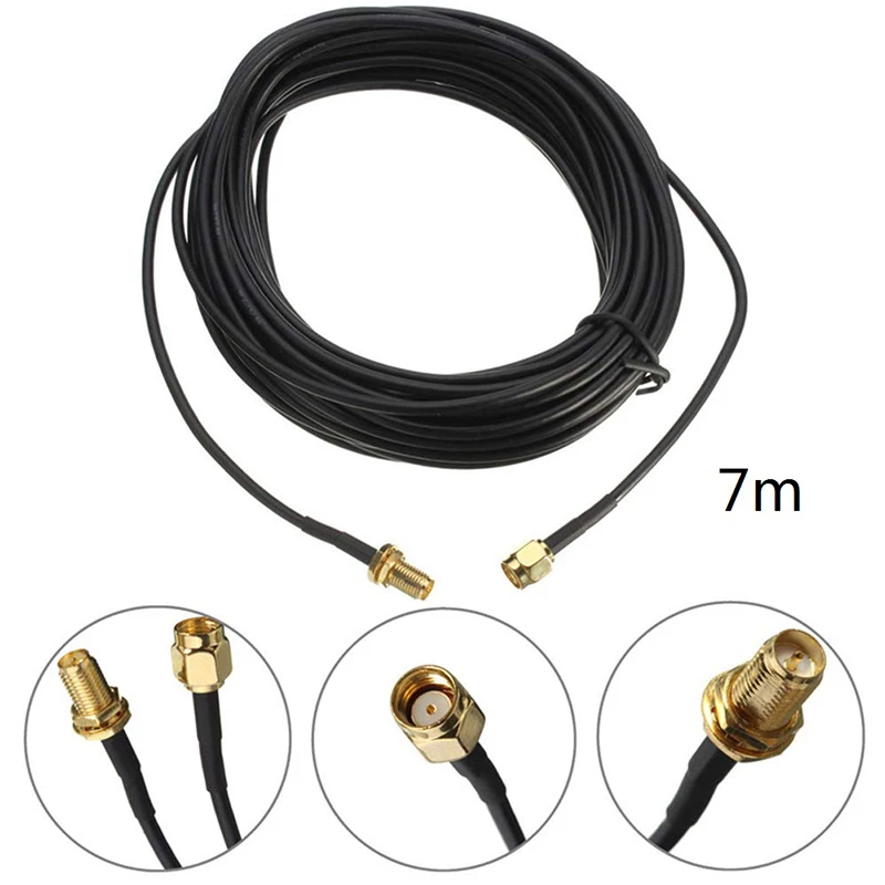 B24B 7M SMA Cable Male To SMA Female Antenna Extension Connector RG58 Cable