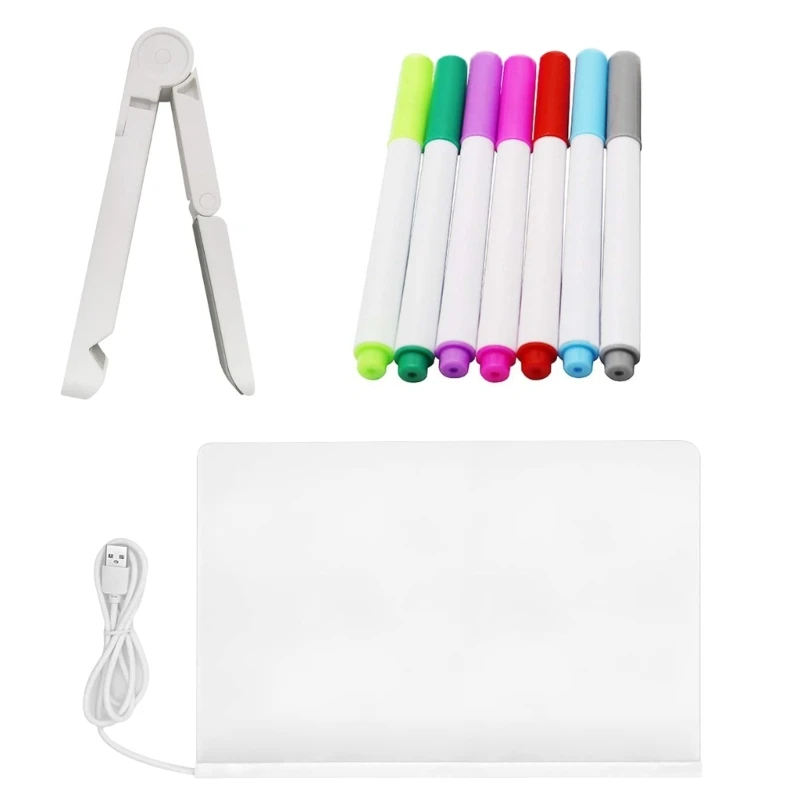 Lavagna per messaggi a LED trasparente Lavagna acrilica a LED per ufficio e casa