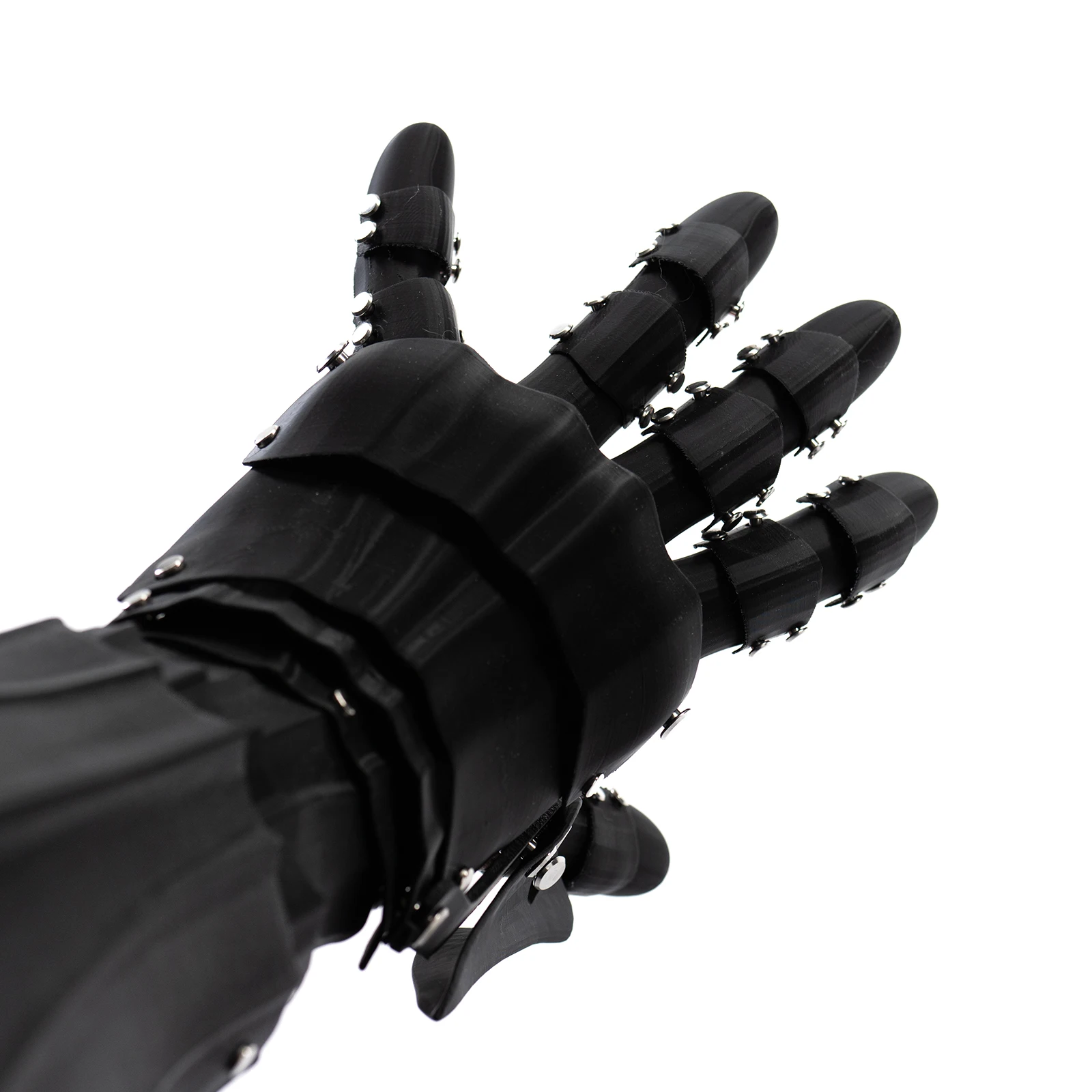 Medieval Knight Gothic Hand Armor 3D Printing Plastic Techwear Punk Long Gloves Man Woman Cosplay Mechanical Arm