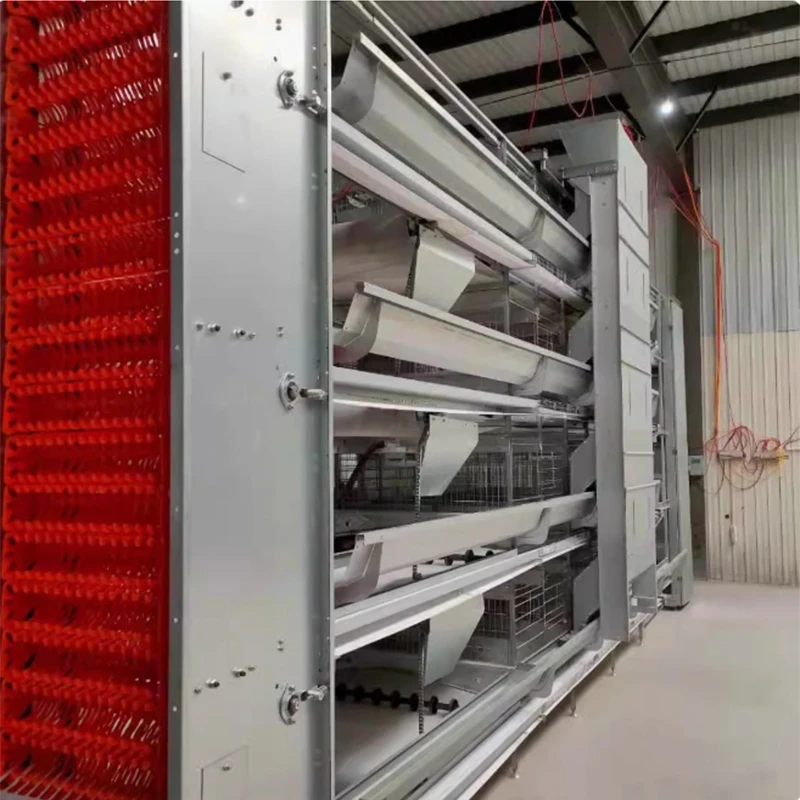 Galvanized H-Type Automatic Steel Mesh Battery Cage with 3/4/5 Tiers and Automatic Egg Collecting System for Chicken Farm