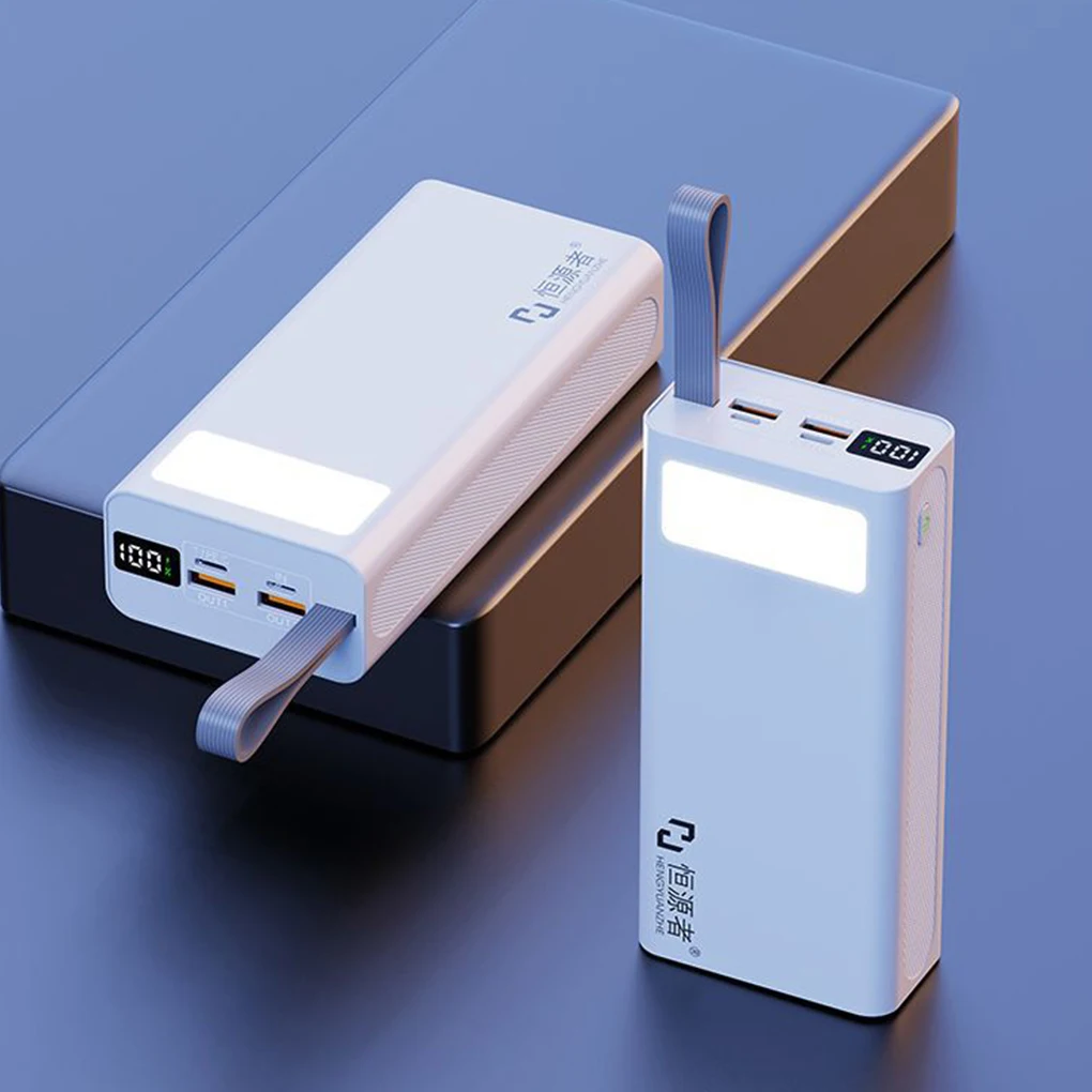 

Power Bank большой емкости 50000 мАч, прочный мобильный блок питания с подсветкой, 22,5 Вт, двусторонняя сверхспышка, зарядка