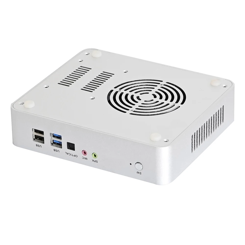 HUNSN ABM26 Mini PC, 4K, Intel Core I5, 1035G1, 1035G4, Computador Pequeno, Windows 11 Pro ou Linux,2HD,2LAN, Óptico, Suporte 4G