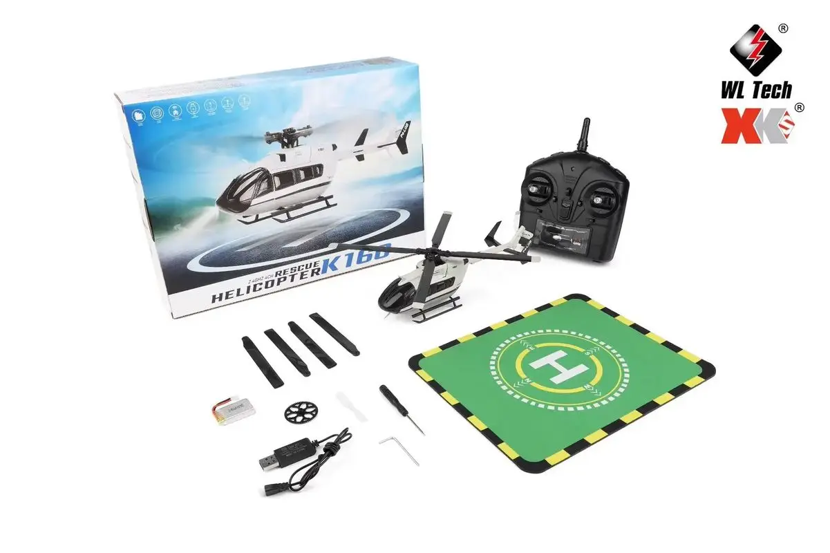Wltoys 2025 ใหม่ K160 Four-Way Brushless ความสูง Holding RC เฮลิคอปเตอร์จําลอง EC-145 ไม่มี Flaps รีโมทคอนโทรลของเล่น