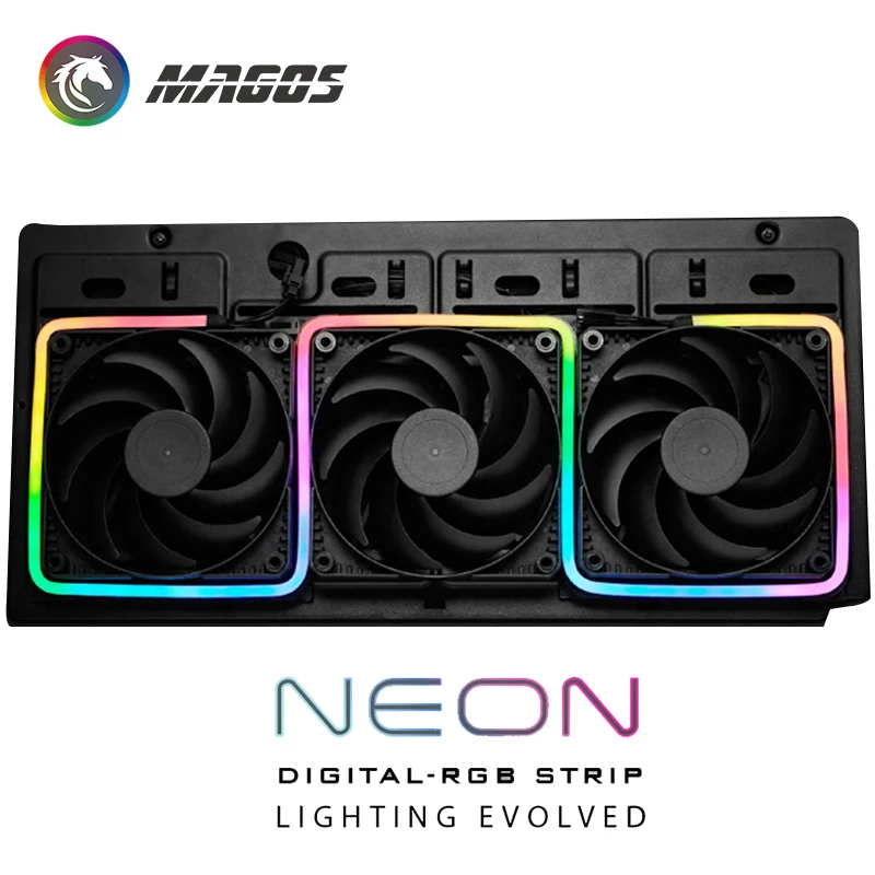 Phanteks RGB Neon LED Strip Light Bar 5V ARGB Support ASUS/GIGA/MSI SYNC PC Case Decoration 40cm/55cm/100cm