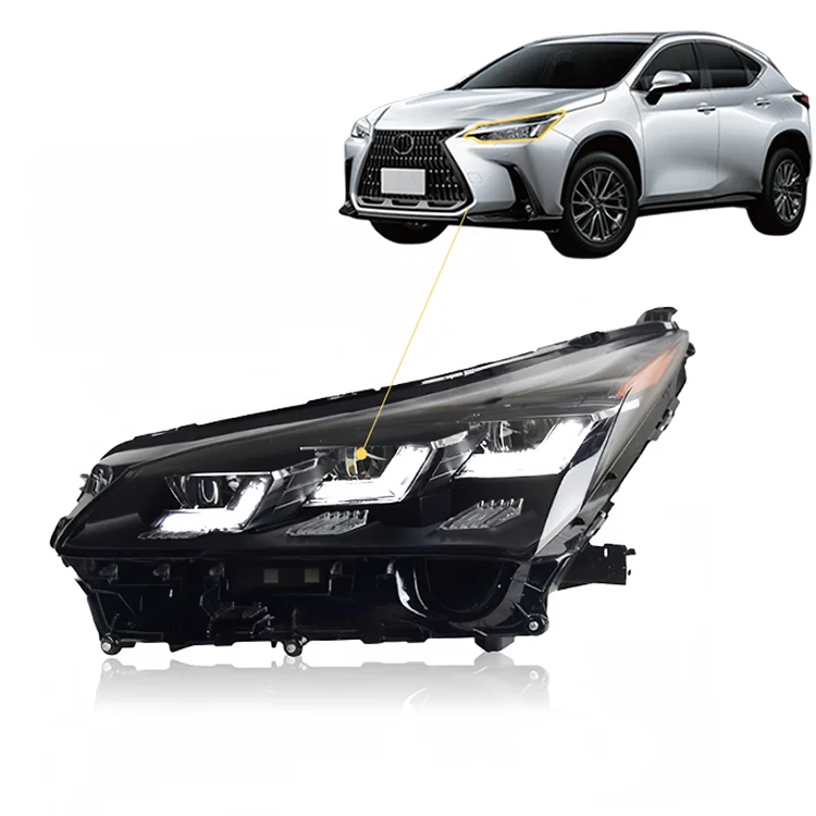 

Светодиодная система автоматического освещения для Toyota Lexus NX200 2015-2017, автомобильная фара с 3 линзами 81145-78080 81185-78080