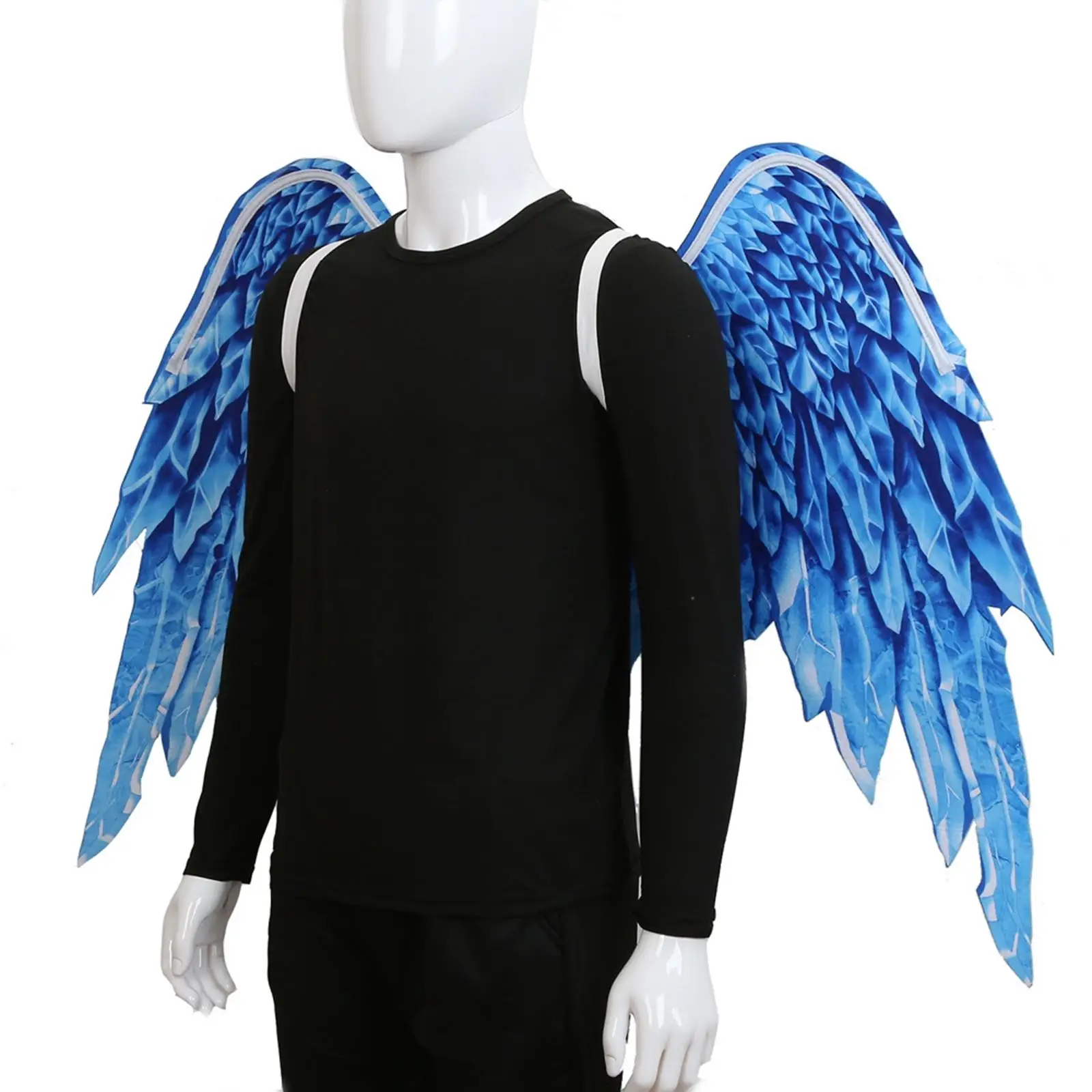 Grand accessoire de Costume d'ange adulte, déguisement décoratif, tissu Non tissé pour fête à thème Halloween, hommes et femmes