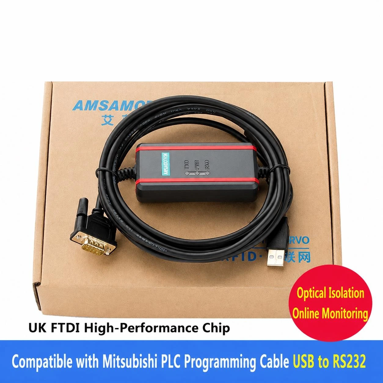 Kabel USB do RS232 Serial 9 Pi – Usb Data Cable recenzja i cena