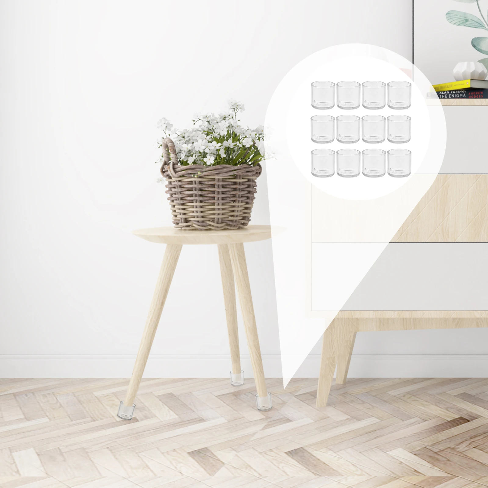 

32 Pcs Non-slip Feet Anti Furniture Pads Chair Leg Floor Protectors for Carpet Mat Covers Chairs Pvc