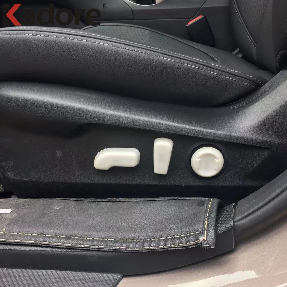 Interior Accessories ABS Carbon Fiber Car Seat Adjustment Button Switch Cover Sticker Trim For Subaru Outback 2020-2022 - view 2
