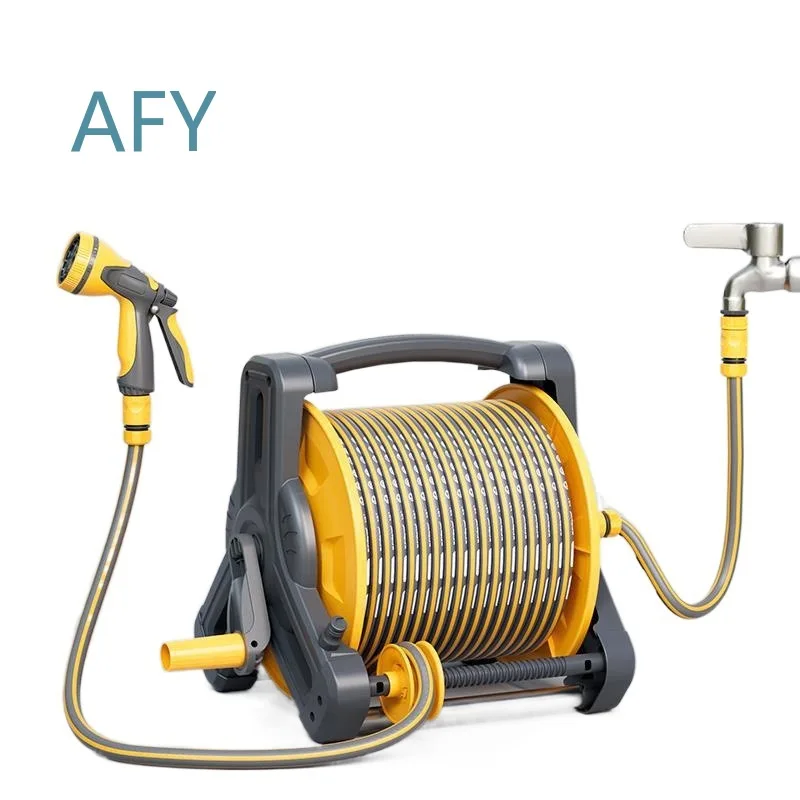 Garden Storage Rack for Hose Reel Water Pipe Car Wash Watering System Automatic Irrigation for Outdoor Faucet Lawn Garden