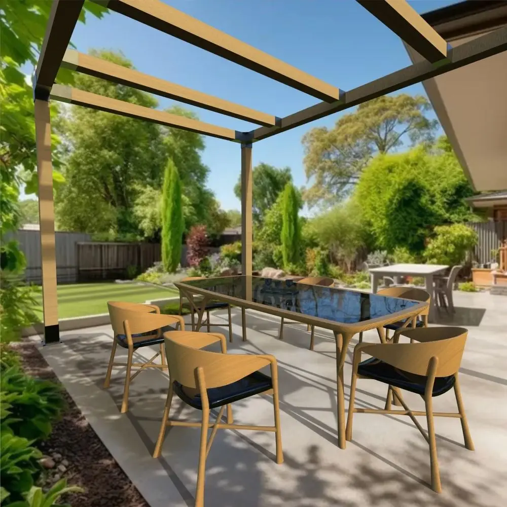 

Черный кронштейн для перголи с винтами, настенный металлический модный металлический кронштейн, прочные сверхмощные аксессуары для перголи, сад