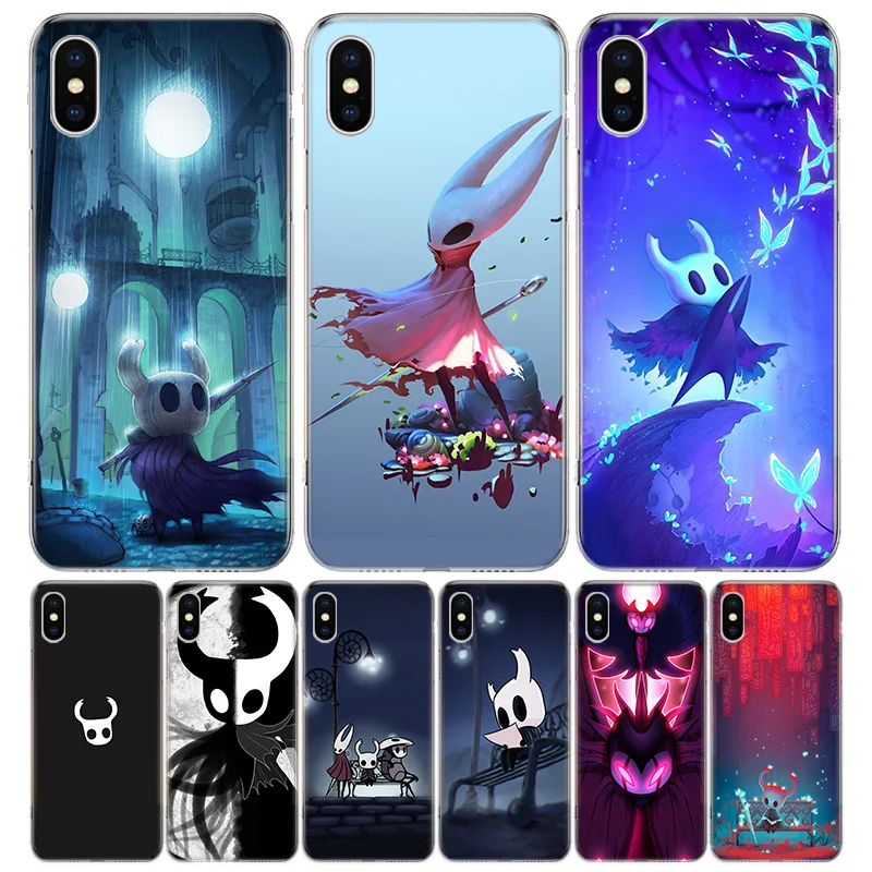 Hollow Knight Phone Case For iPhone 16 15 14 Plus 12 13 Mini 11 Pro Max X Xs  8 7 SE + Soft Fundas Coque Shell Cover 15 + 14 11 