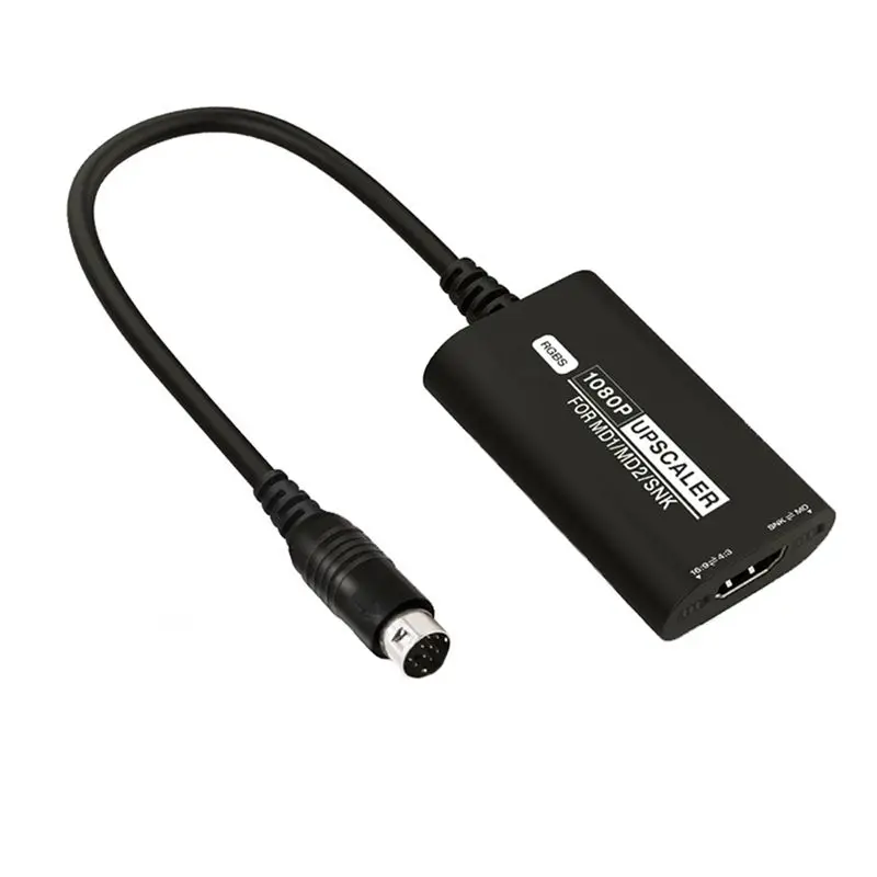 b04b：sega-md1、md2、snkゲーム用アクセサリーに対応した、rgbs-1080-hdビデオコンバーター、16-9-4-3-hdテレビ用ビデオケーブルスプリッター。