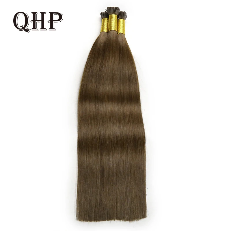 I Tip Human Fusion Hair Stick Raw Virgin Human Natural Straight Original Hair Extensions Keratin Capsules Brazil 50pcs/Set