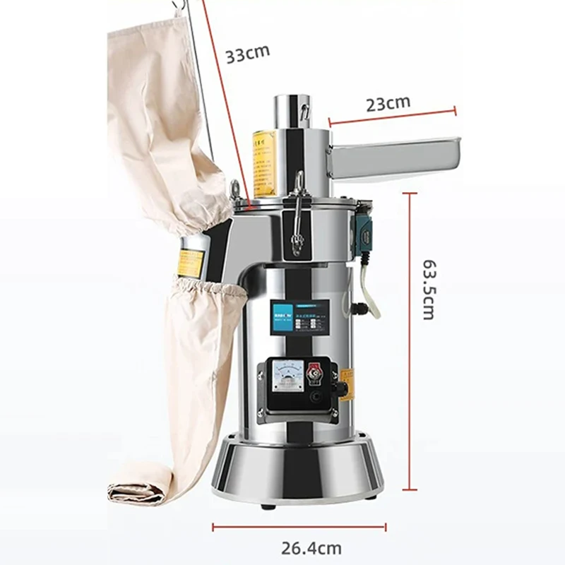 

Automatic Electric Chinese Herbal Grinder, 220V Spice Grinder, Grain Grinder, Powder Mill for Dried Herbs and Ingredients