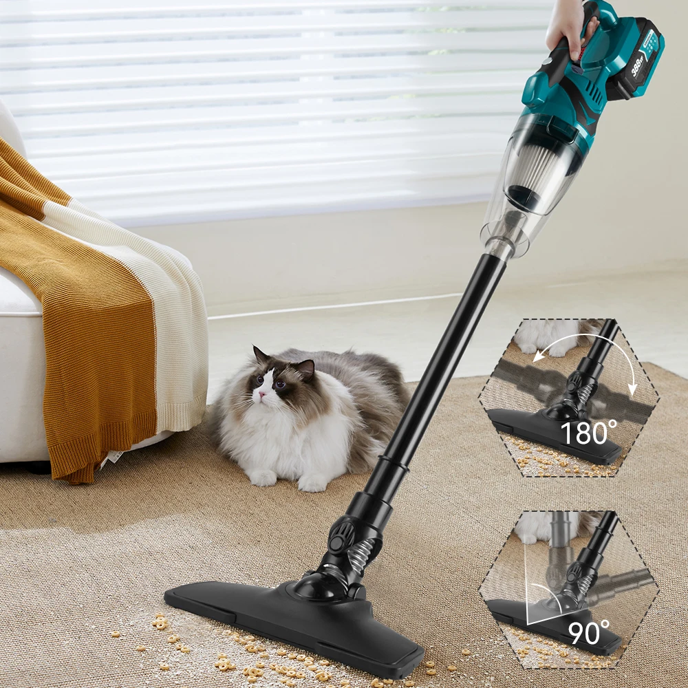 Electric Handheld Wireless Vacuum Cleaner Cordless Vacuum Home Car Dual Use Portable High Power Cleaning for Makita 18V Battery