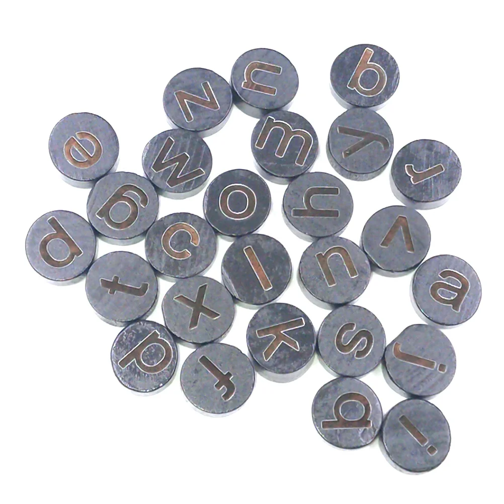 

78pcs Wooden Letter Slices Round Alphabet Pieces Craft Supplies Diy Educational Decorative Patches Handicraft Sewing Tools