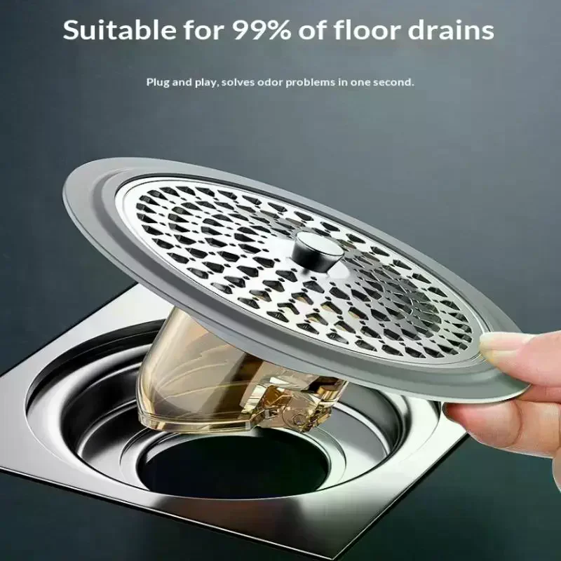 Floor Drain Filter Anti Clog Anti Odor Proof For Bathroom Kitchen Laundry Use Stainless Steel