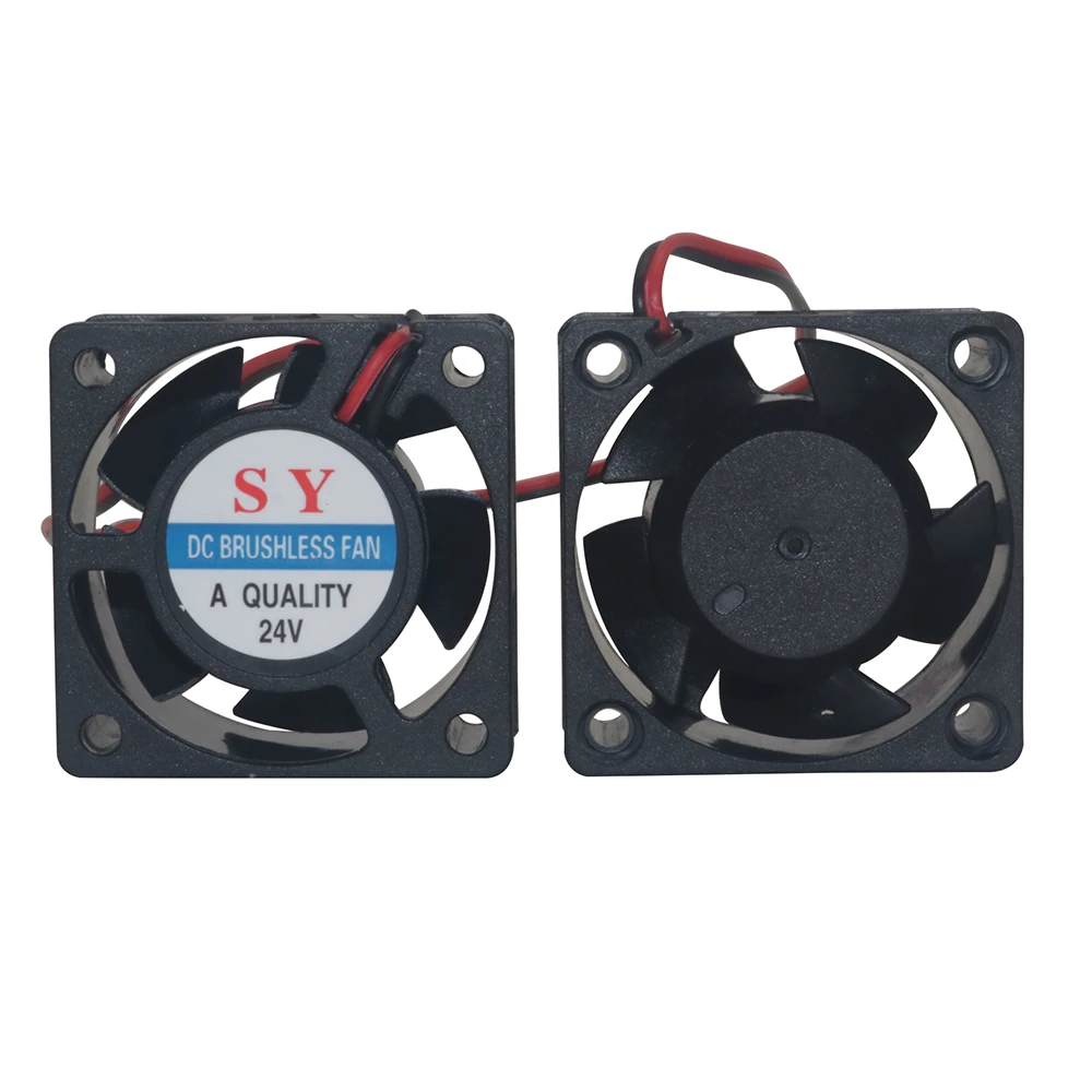 DC Brushless Fan with Two Lines 24V Cooling Fans Sleeve Bearing 40x40x20mm 6000-6500r/min 0.15A Multifunctional cooling fan