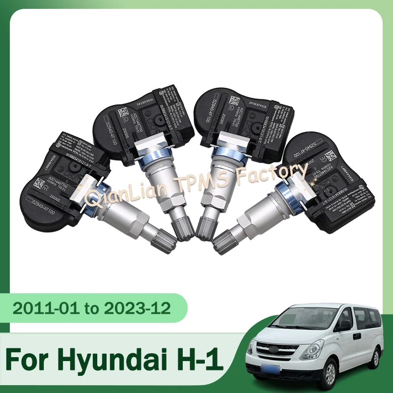 

Set Of 4 52940-4F100 TPMS Sensors For Hyundai H-1 Grand Starex Starex Tire Pressure Monitoring System 433MHz 529404F100