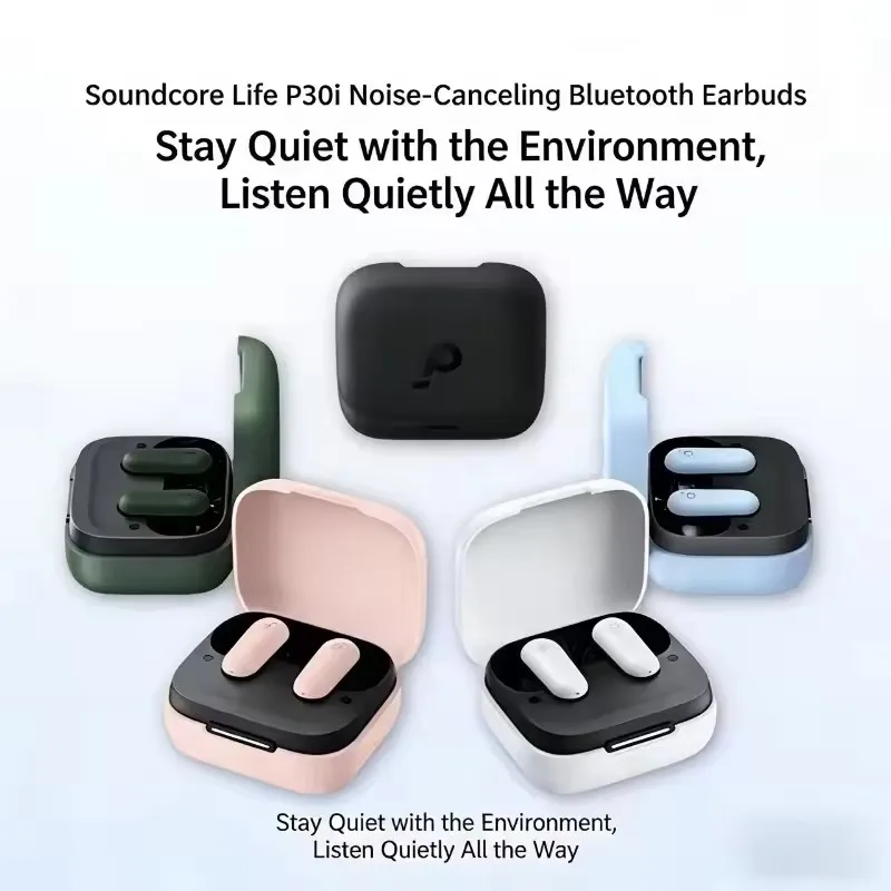 Anker Soundcore P30i ANC Noise Cancelling Bluetooth Earbuds Surround Sound 45H Playback IPX5 Waterproof Touch In-ear Headphones - view 2