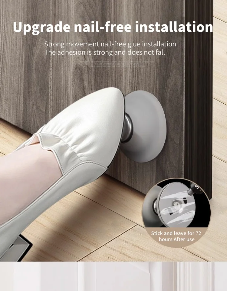 Silikon Tür Saugen Touch Silikon Anti-kollision Tür Hotel Haushalt Starke Magnetische Starke Stumm Tür Stall Tür Stopper – Detail 9