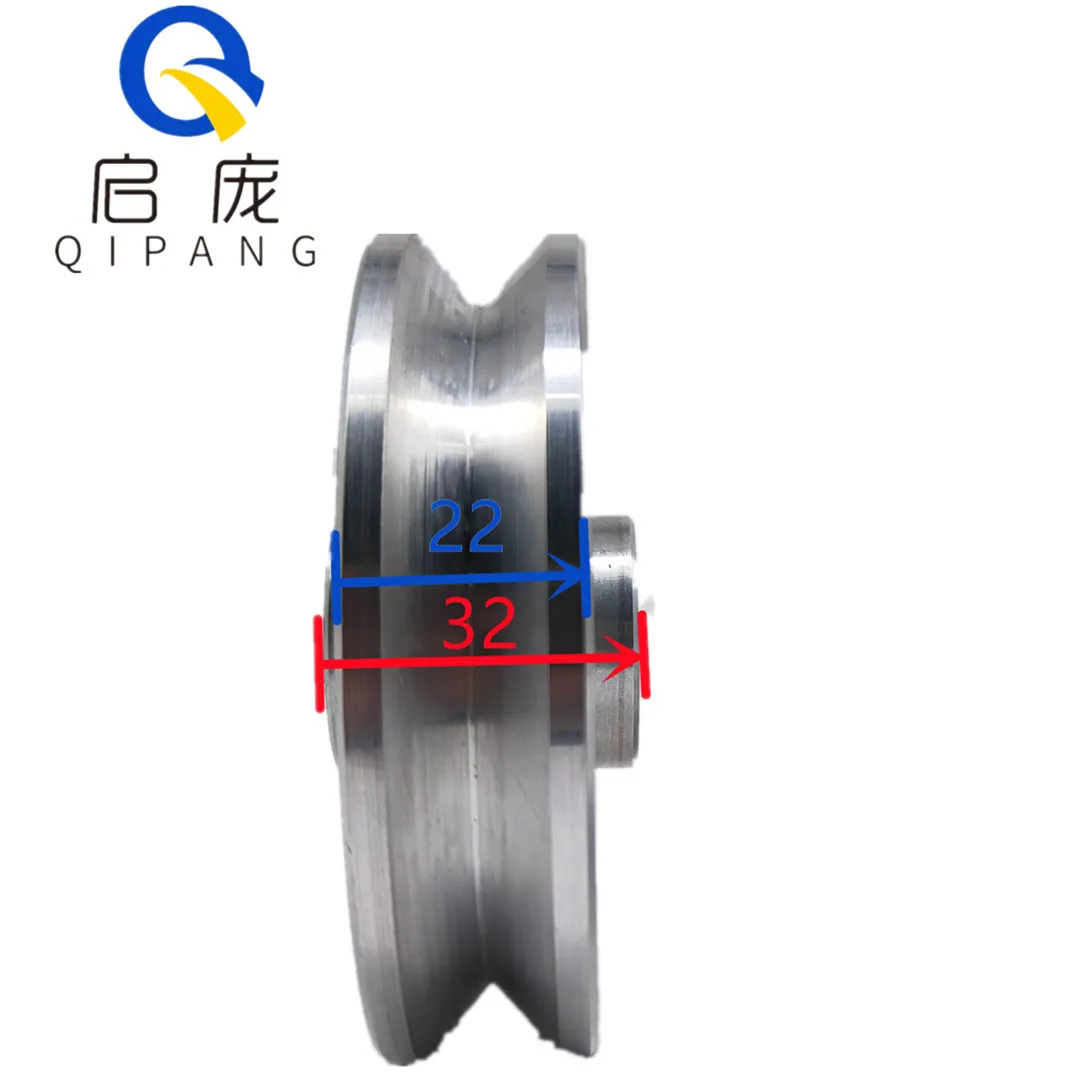 Qipang U/V/H Groove Surface Hard Oxidation Treatment Wire Pulley Winch Bow Wire And Cable Bundle Guide Wire Roller