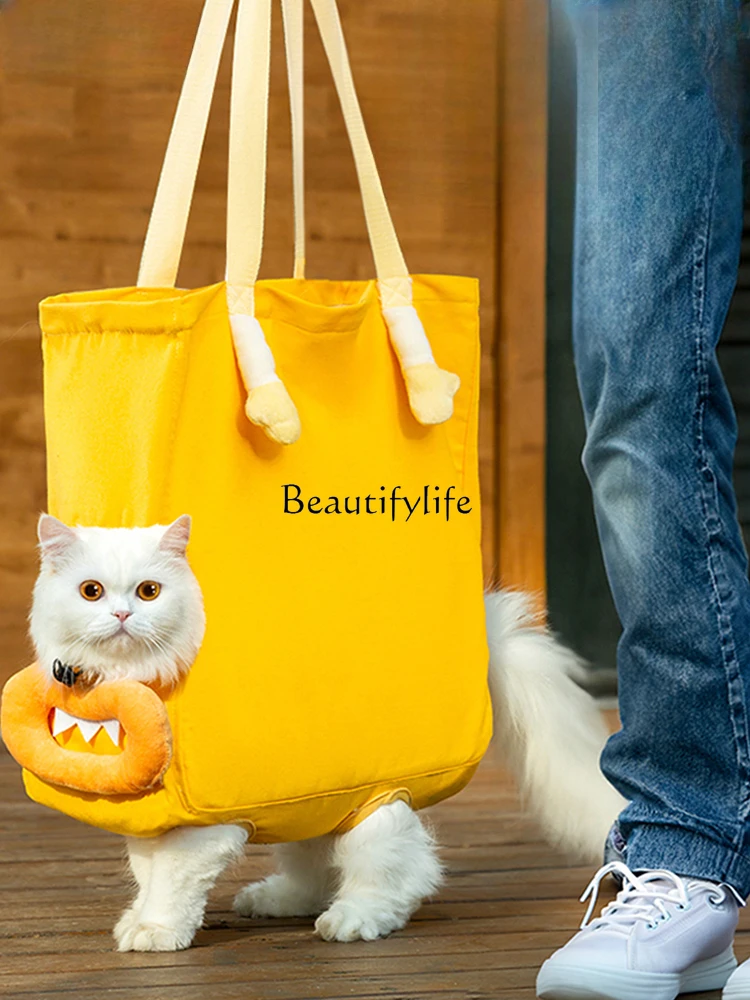 

Portable Outdoor Autumn and Winter Warm Travel Cat Backpack Portable One-Shoulder Dog Pet Supplies