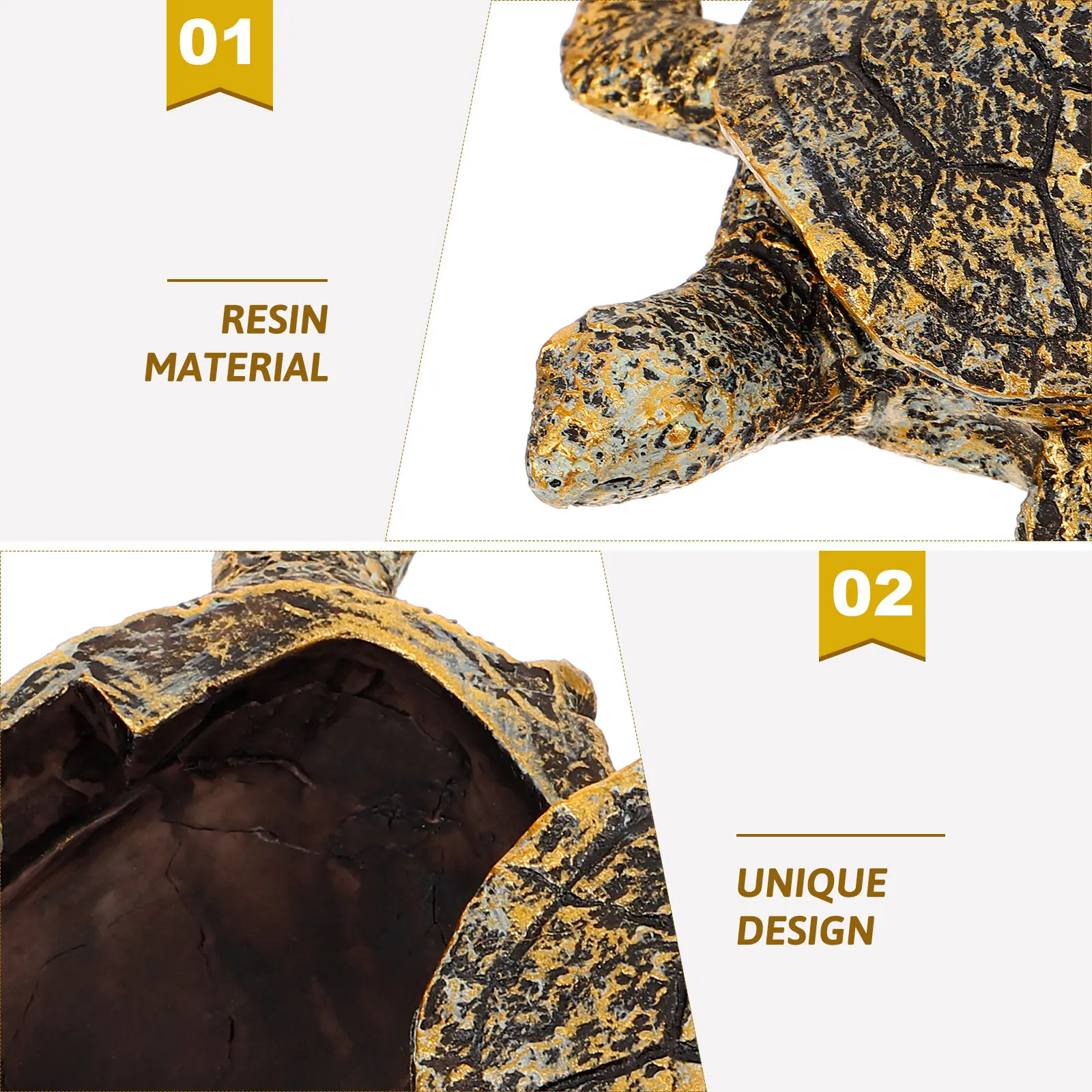 

Сейф-ящик для хранения ключей и денег в форме черепахи для сада и двора, из смолы