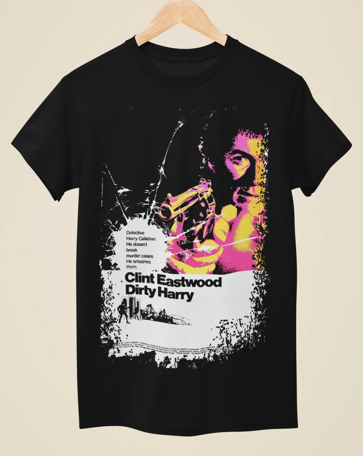 

Dirty Harry - Movie Poster Inspired Unisex Black T-Shirt